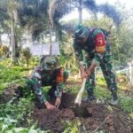 Koramil Klojen Tanam Pohon Buah di Kampung Keramat, Wujudkan Lingkungan Hijau dan Sehat