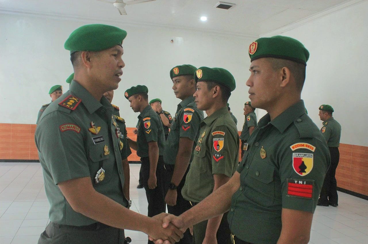 Resmi Bergabung, Dandim 0833 Pimpin Korps Raport Prajurit Baru