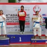 Harumkan Nama Jatim, Ganes Danastri Raih Dua Medali di International Asia-Pasific Karate Championship