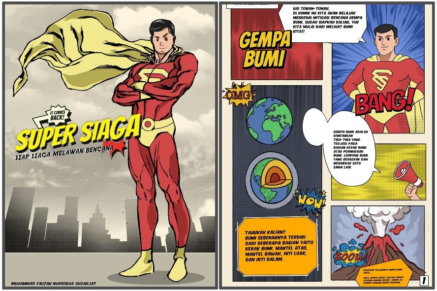 Lewat Komik SIBENI, Mahasiswa MMD UB Edukasi Siswa Mitigasi Bencana Sejak Dini