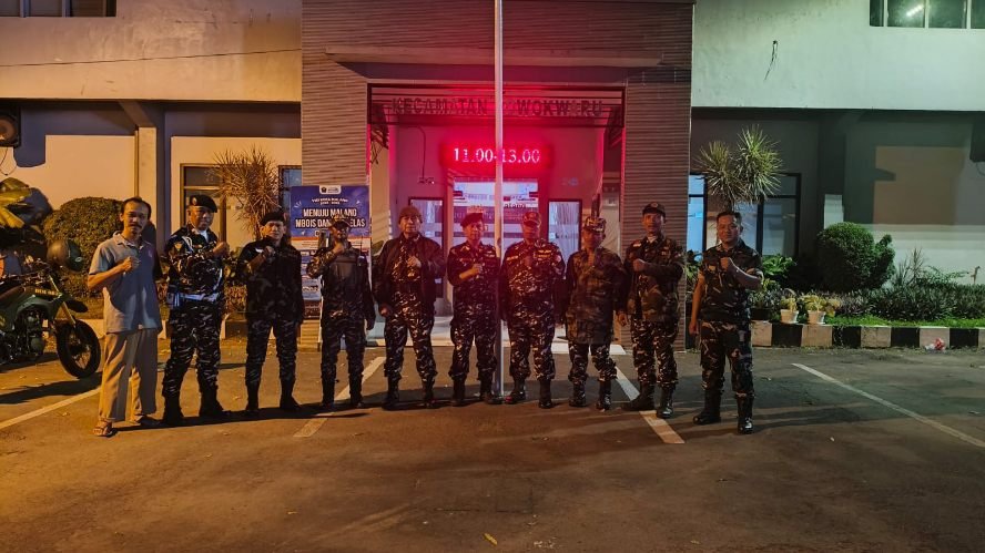 Patroli Kolaboratif, Babinsa Lowokwaru Jaga Keamanan Wilayah