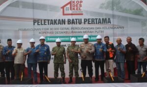 Peletakan Batu Pertama Koperasi DesaKelurahan Merah Putih Dandim 0833 Hadiri Peletakan Batu Pertama Dukung KDKMP di Kota Malang