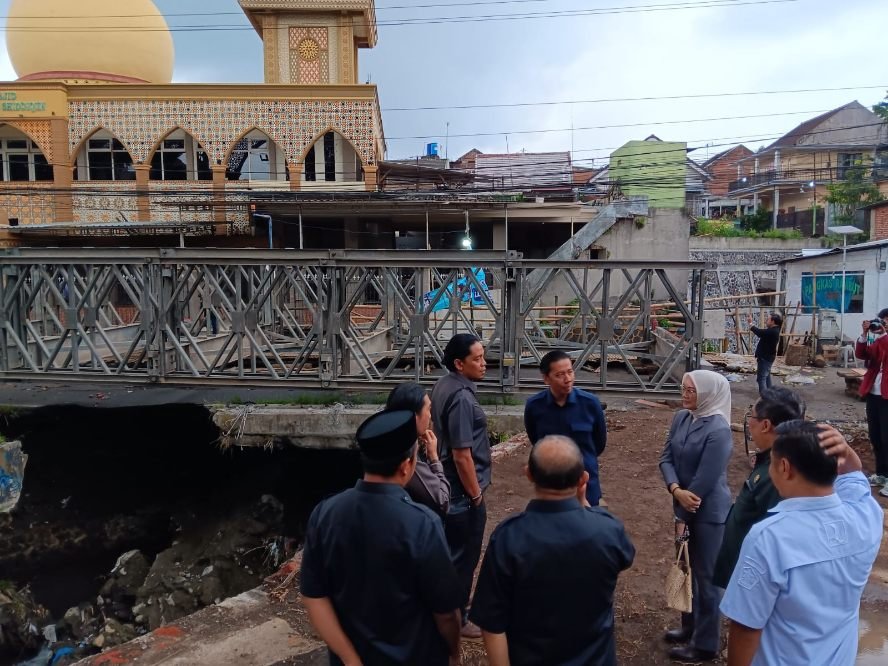 Apresiasi Pemasangan Jembatan Bailey, Komisi C Dorong Percepatan Pembangunan Jembatan Sonokembang