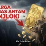 Harga Emas Antam Terjun Bebas ke Rp2,8 Juta per Gram