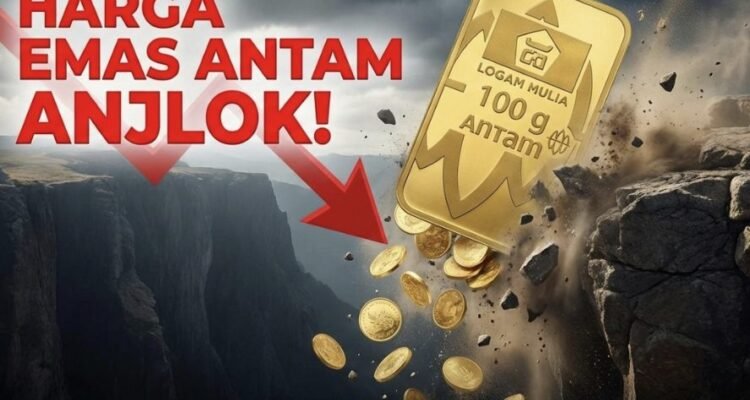 Harga Emas Antam Terjun Bebas ke Rp2,8 Juta per Gram