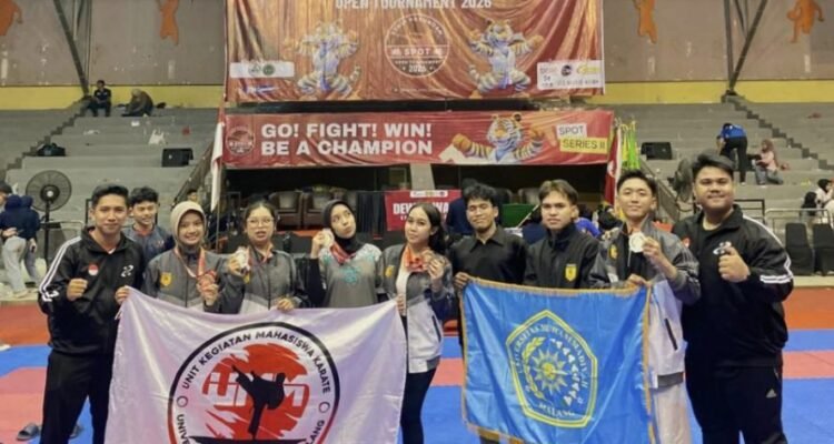 UKM Karate UMM Borong Enam Medali di Piala Kemenpora 2026