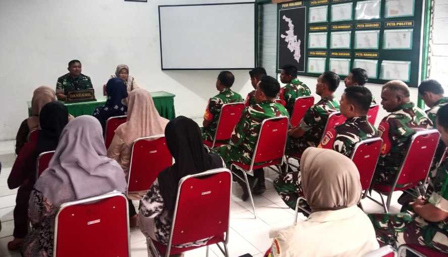 Koramil Sukun Gelar Jam Komandan Bersama Personel TNI dan Persit