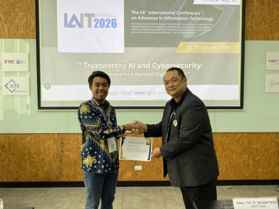 Dua Dosen Universitas Brawijaya Raih Best Presenter di IAIT 2026 Thailand, Angkat Inovasi AI untuk Kesehatan dan Perlindungan Anak