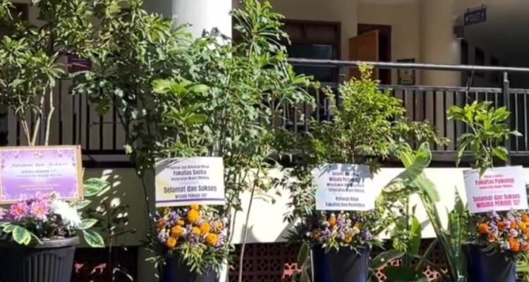 Wujudkan Green Campus, UM Tinggalkan Karangan Bunga dan Beralih ke Tanaman Hidup