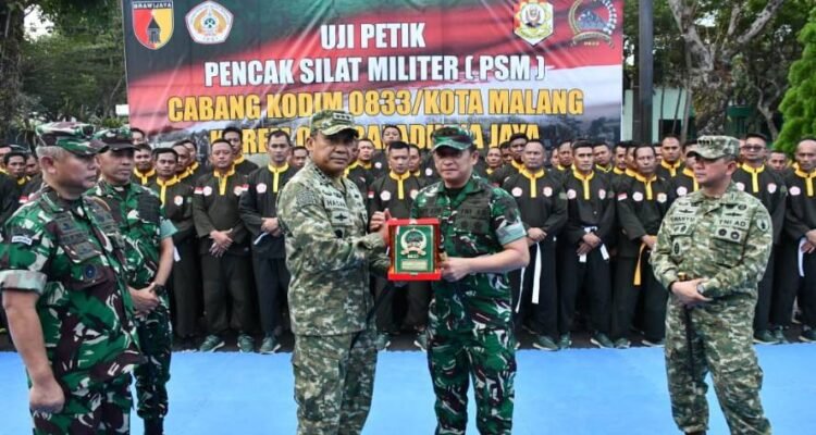 Uji Petik Pencak Silat Militer, Dankodiklat TNI AD Kunjungi Kodim 0833/Kota Malang