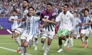 Pemain Argentina Dua Gol Perpanjangan Waktu Bawa Argentina Depak Swiss 3-1