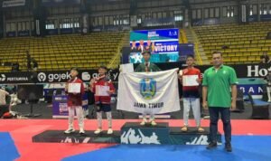 Taekwondo Jatim Dominasi Hari Pertama International Ksatria Nusantara PBTI Series 4, Borong 6 Medali