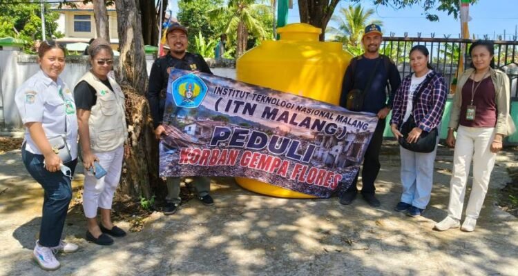ITN Malang Kirim Bantuan Air Bersih dan Tandon untuk Korban Gempa Flores