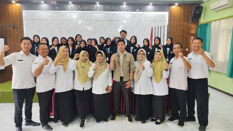 Tingkatkan Mutu Pendidikan, SMAN 6 Kota Malang Terima 17 Mahasiswa Asistensi Mengajar UM