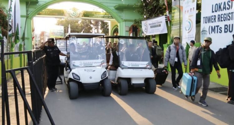 150 Becak Listrik dan 10 Mobil Golf Gratis Antar-Jemput Muktamirin NU ke-35 di Tambakberas