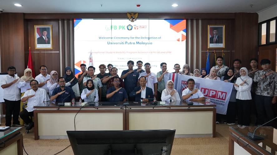 Foto bersama delegasi UPM dan FBiPK UB FBiPK UB Perkuat Kolaborasi dengan Universiti Putra Malaysia lewat International Inbound Student Mobility Program