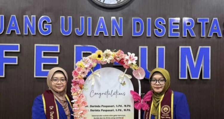Kompak, Kembar Durinda dan Durinta Raih Gelar Doktor di UM