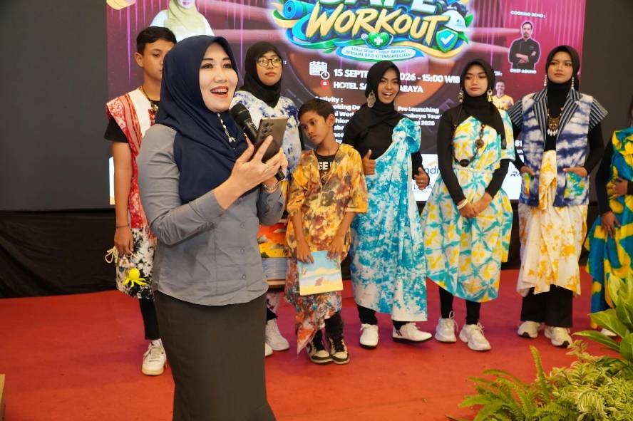Ning Lia di Safe Workout Bawa Kecerian di Safe Workout, Ning Lia Ajak Anak Berkebutuhan Khusus Berani Berkarya dan Berprestasi