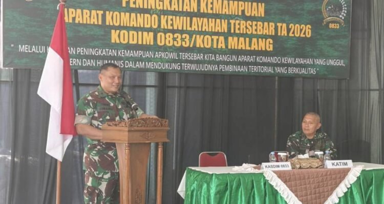 Kodim 0833 Malang Asah Kemampuan Babinsa Kuasai Lima Kemampuan Teritorial