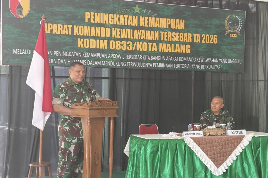 Kodim 0833 Malang Asah Kemampuan Babinsa Kuasai Lima Kemampuan Teritorial