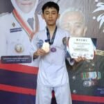 Tampil Gemilang, Wildan Syauqi Bawa Pulang Juara 3 Taekwondo Piala Gubernur Jatim