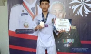 Wildan Syauqi Tampil Gemilang, Wildan Syauqi Bawa Pulang Juara 3 Taekwondo Piala Gubernur Jatim