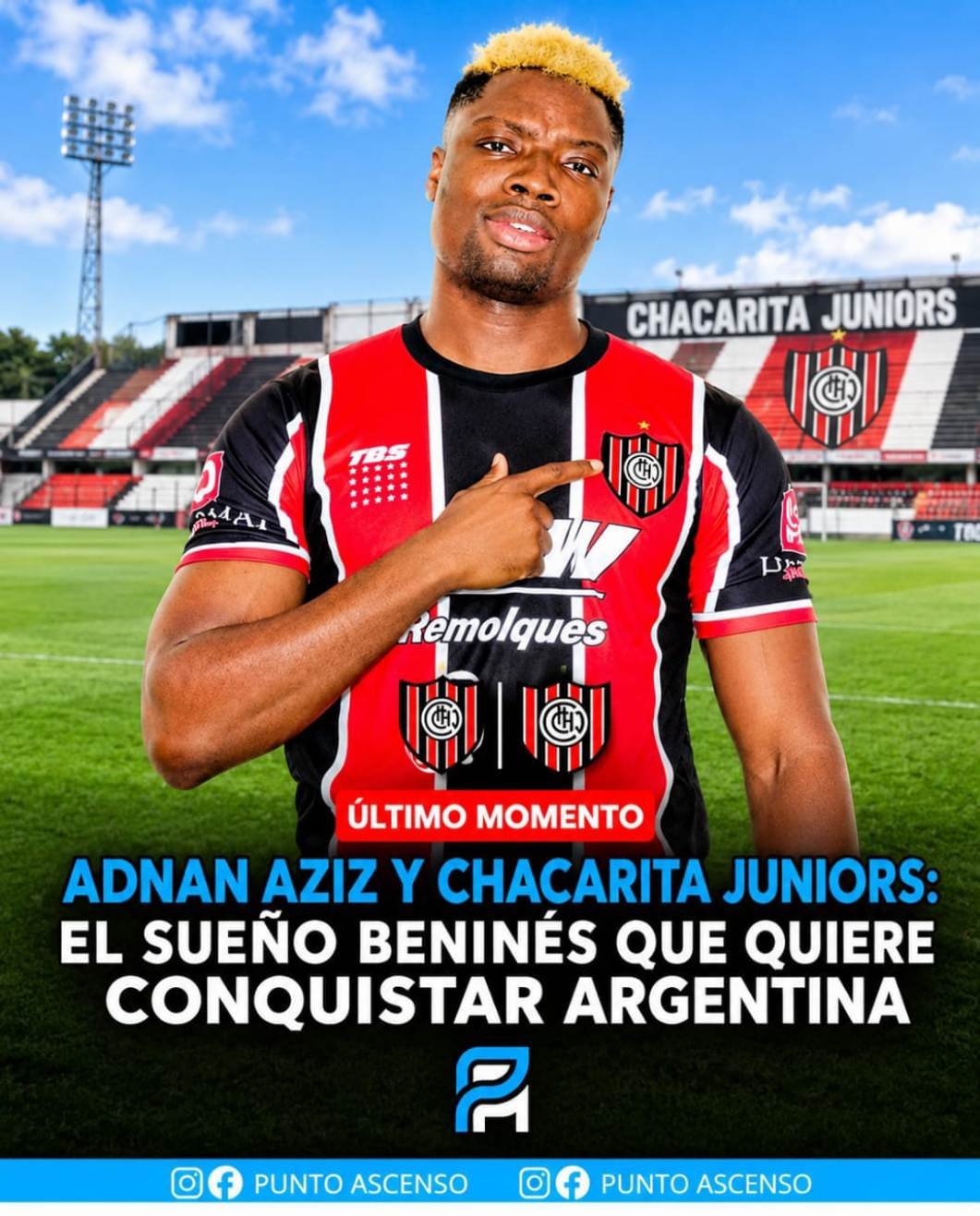 Adnan Aziz Adnan Aziz Bidik Chacarita Juniors, Pemain Benin Incar Petualangan di Argentina