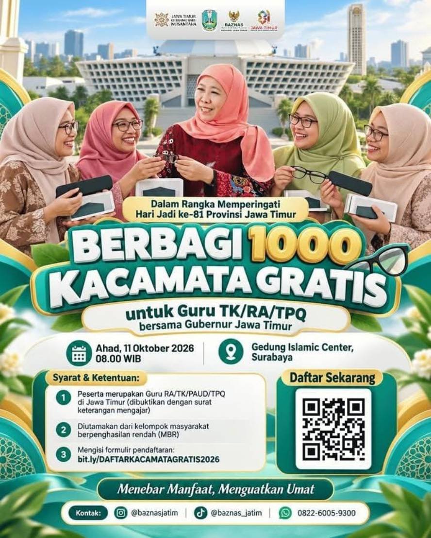 Ning Lia Apresiasi Program 1.000 Kacamata Gratis Gubernur Jatim untuk Guru TK/RA/TPQ