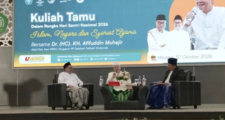 Kuliah Tamu Hari Santri di Pascasarjana Unisma, KH Afifuddin Muhajir Bahas Relasi Islam dan Negara