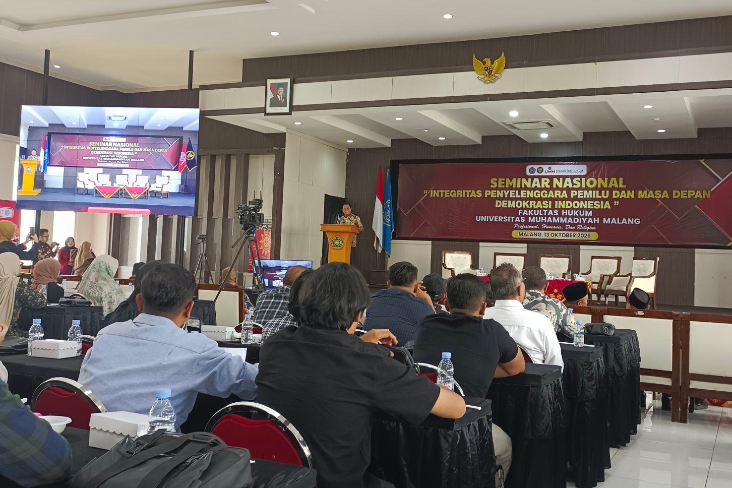 Ketua DKPP Heddy Lugito menyampaikan materi DKPP Soroti Politik Uang, Heddy Lugito: Integritas Jadi Kunci Utama Wujudkan Pemilu yang Berkualitas