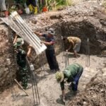 Pondasi Jembatan Perintis Garuda Tunjungsekar Mulai Dicor, Pembangunan Terus Dikebut
