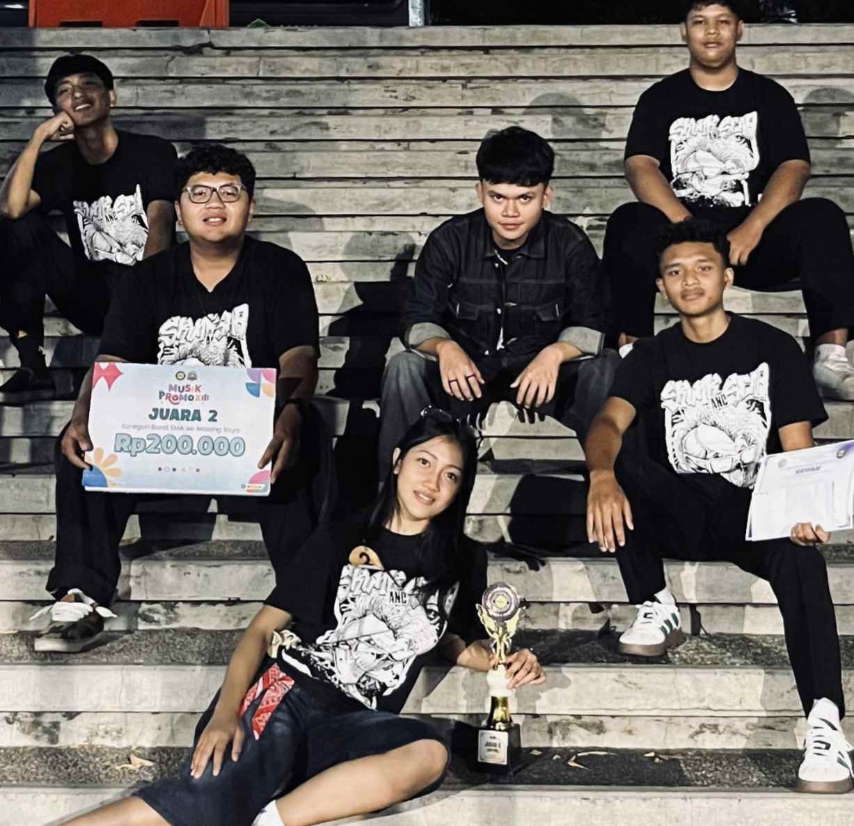 SKUNK N SCAR SMAN 1 Turen Tampil Kompak, SKUNK N SCAR SMAN 1 Turen Raih Juara 2 Lomba Band UIN Malang