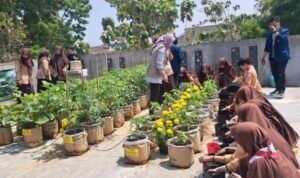 Dukung SDGs, Tim Pengabdian UB Ajak Siswa SMP Insan Amanah Malang Belajar Urban Farming