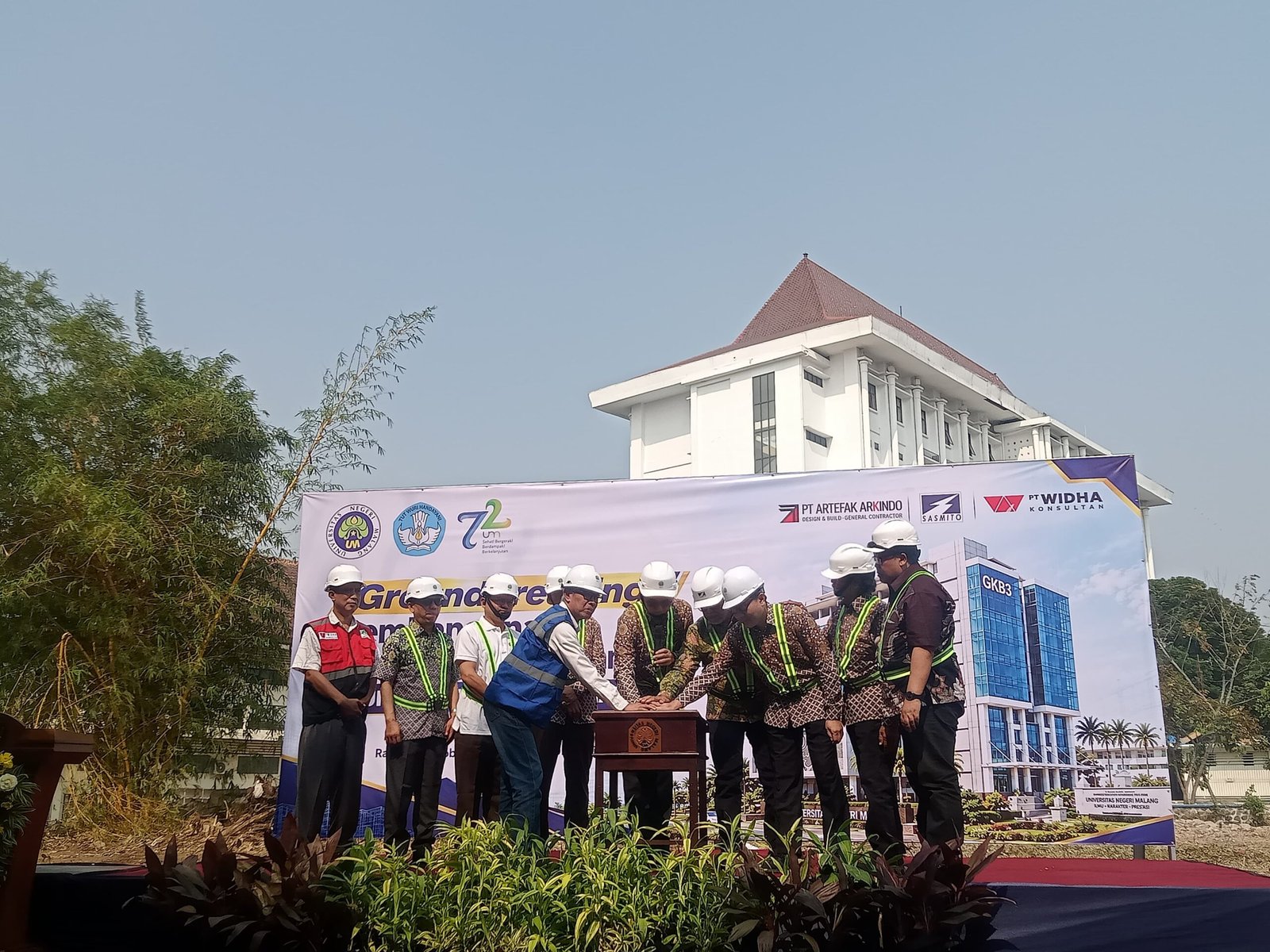 groundbreaking GKB 3 UM UM Bangun GKB 3 Sebelas Lantai, Target Rampung 330 Hari